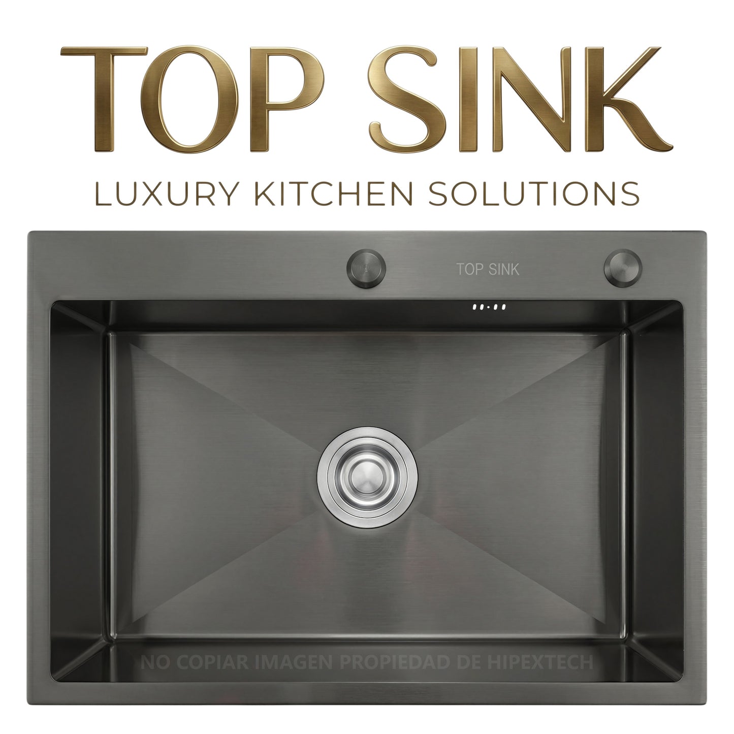 Fregadero / Lavaplatos Una Tina Empotrable 70x50 cm Top Sink