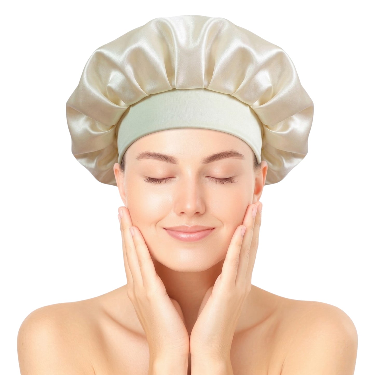 Bonnet / Gorro De Satén Corto Para Dormir y Evitar El Frizz