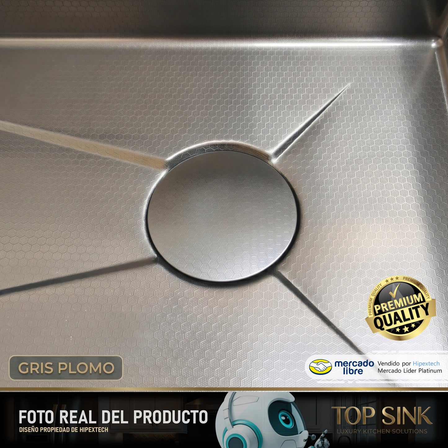 Set Fregadero / Lavaplatos De Lujo Una Tina 75x46cm Top Sink