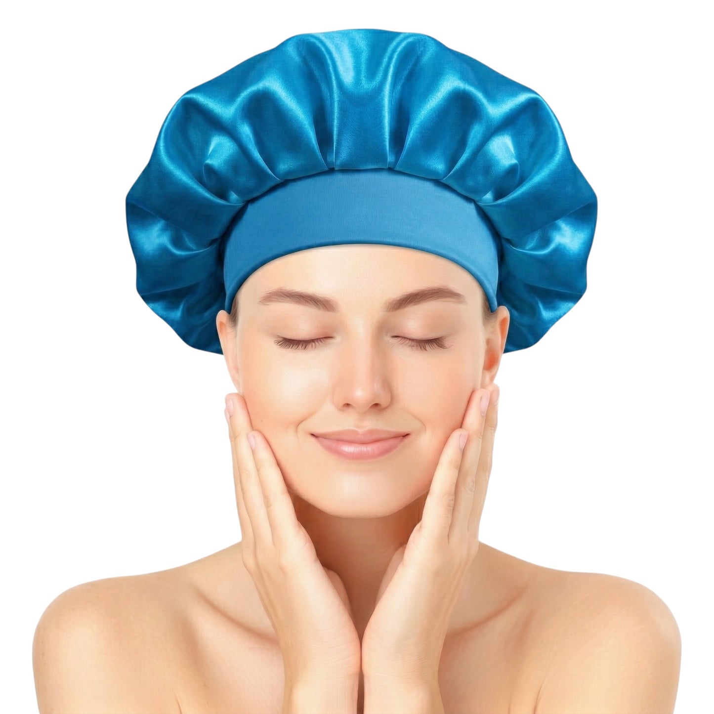 Bonnet / Gorro De Satén Corto Para Dormir y Evitar El Frizz