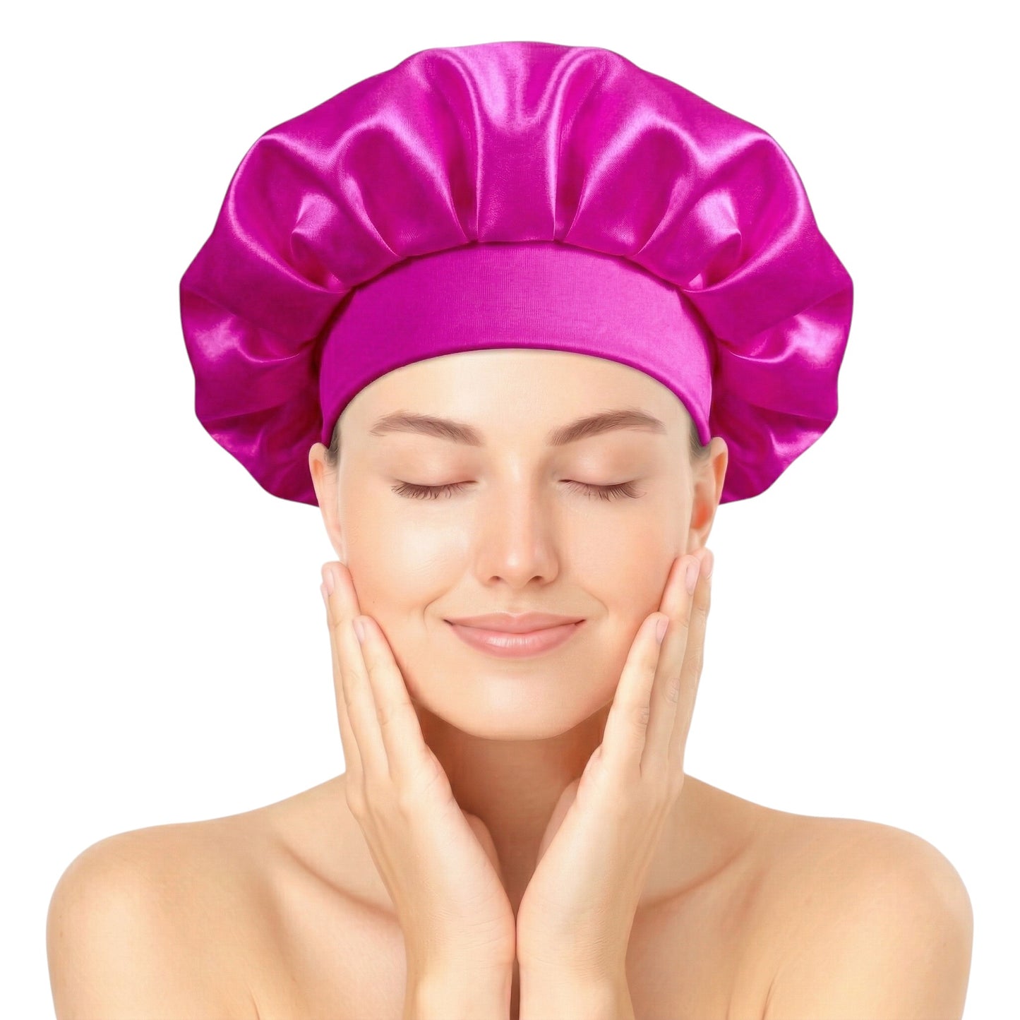 Bonnet / Gorro De Satén Corto Para Dormir y Evitar El Frizz