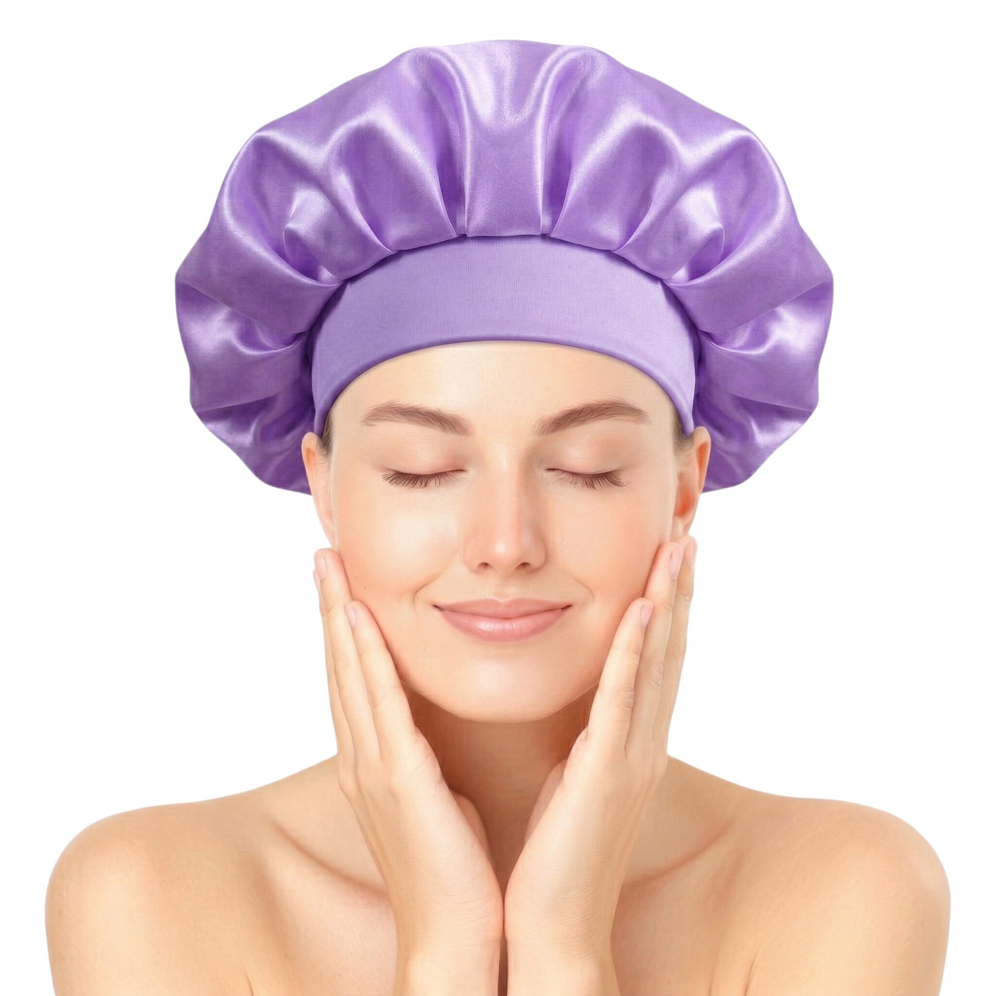 Bonnet / Gorro De Satén Corto Para Dormir y Evitar El Frizz