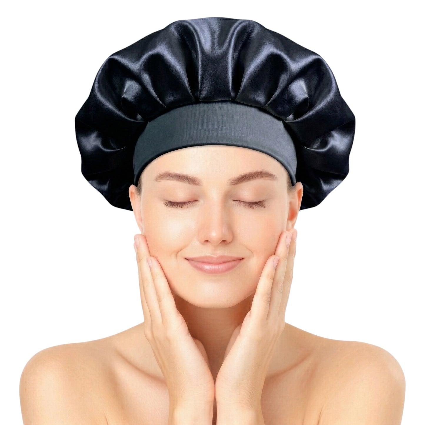 Bonnet / Gorro De Satén Corto Para Dormir y Evitar El Frizz