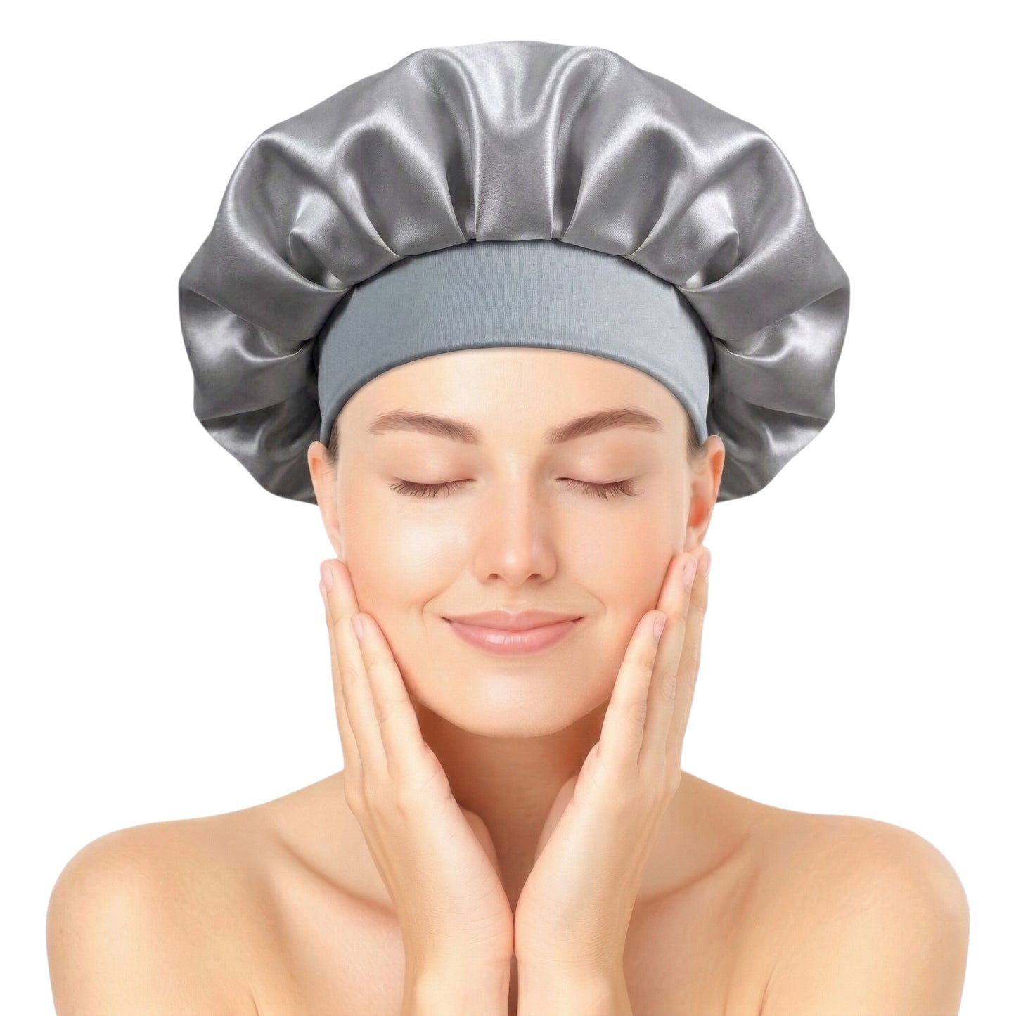 Bonnet / Gorro De Satén Corto Para Dormir y Evitar El Frizz