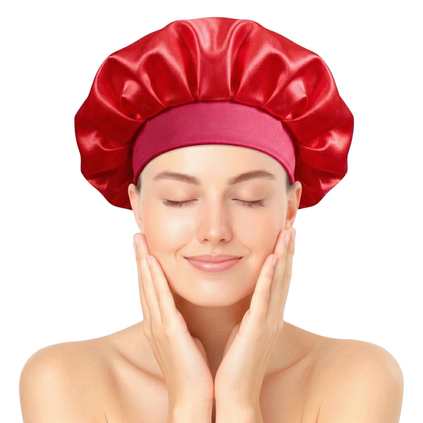 Bonnet / Gorro De Satén Corto Para Dormir y Evitar El Frizz