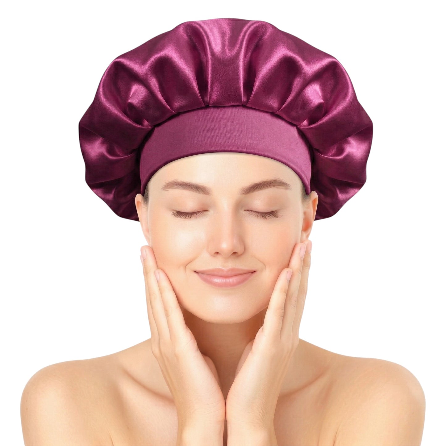Bonnet / Gorro De Satén Corto Para Dormir y Evitar El Frizz