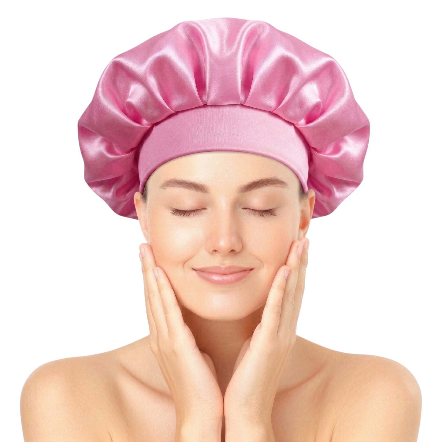 Bonnet / Gorro De Satén Corto Para Dormir y Evitar El Frizz