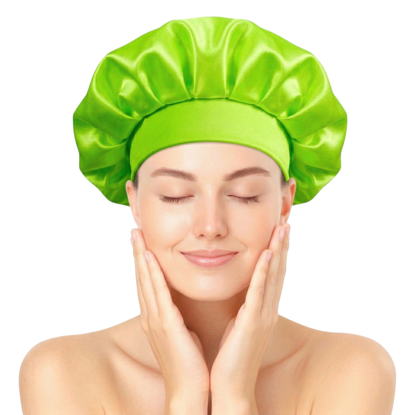 Bonnet / Gorro De Satén Corto Para Dormir y Evitar El Frizz