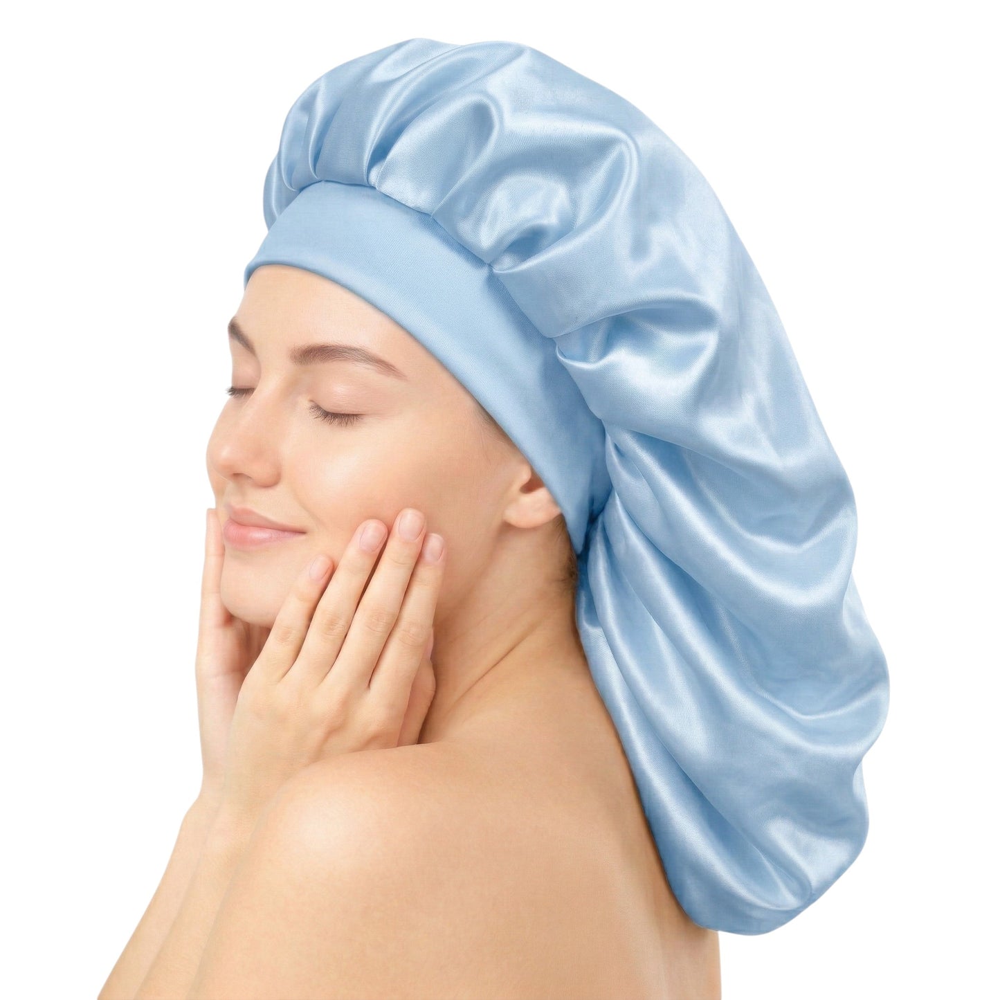 Bonnet / Gorro De Satén Largo Para Dormir y Evitar El Frizz