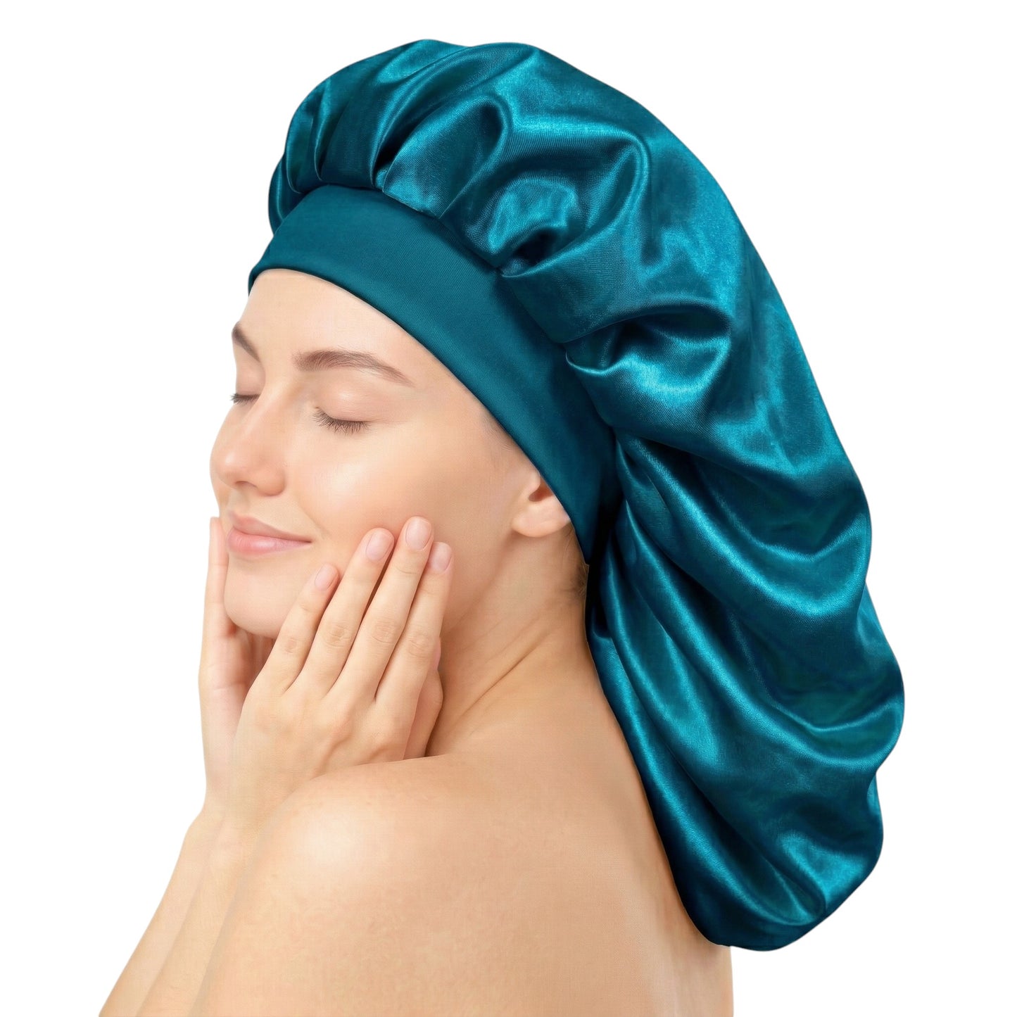 Bonnet / Gorro De Satén Largo Para Dormir y Evitar El Frizz
