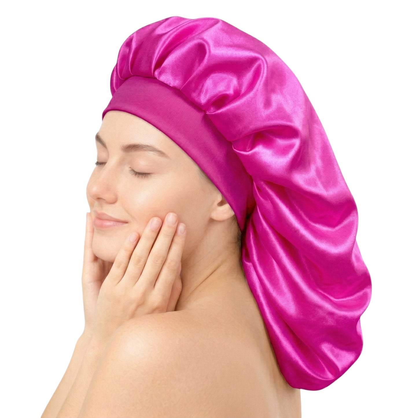 Bonnet / Gorro De Satén Largo Para Dormir y Evitar El Frizz