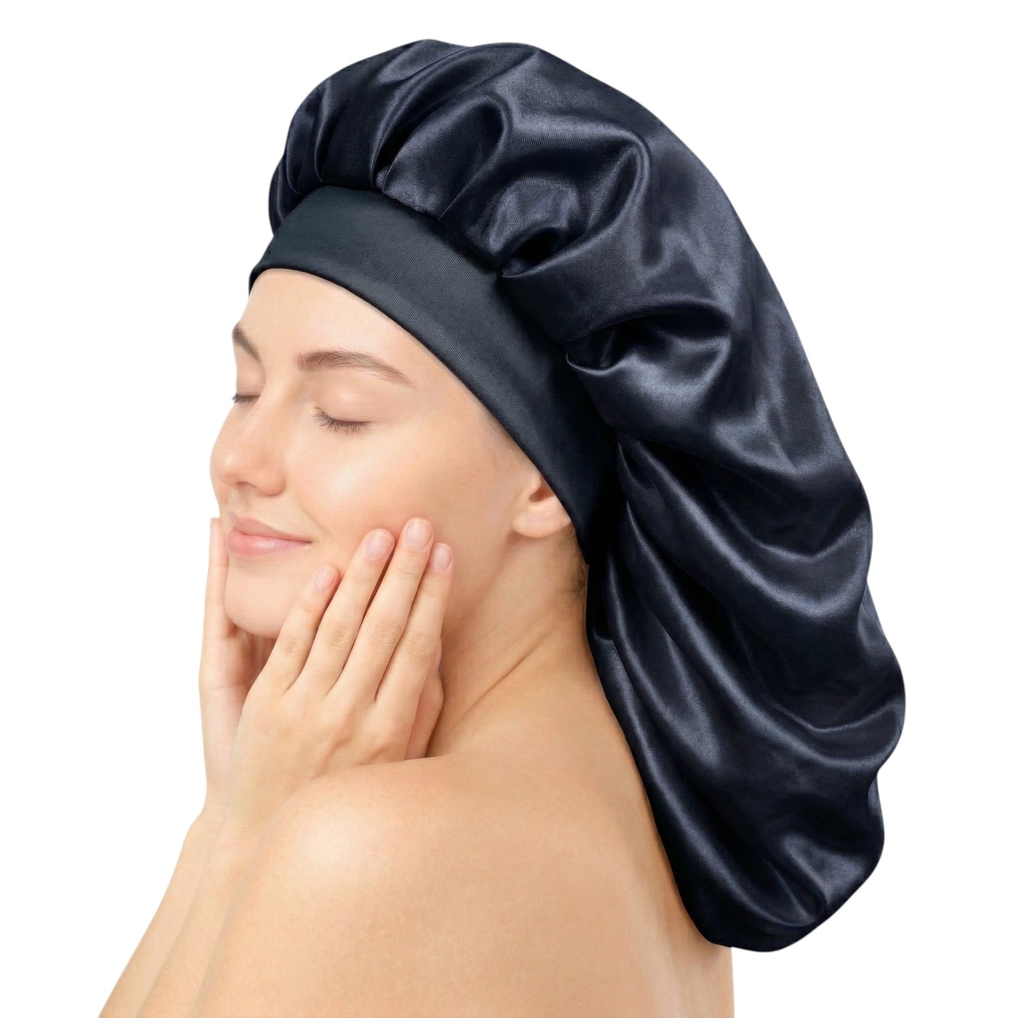 Bonnet / Gorro De Satén Largo Para Dormir y Evitar El Frizz