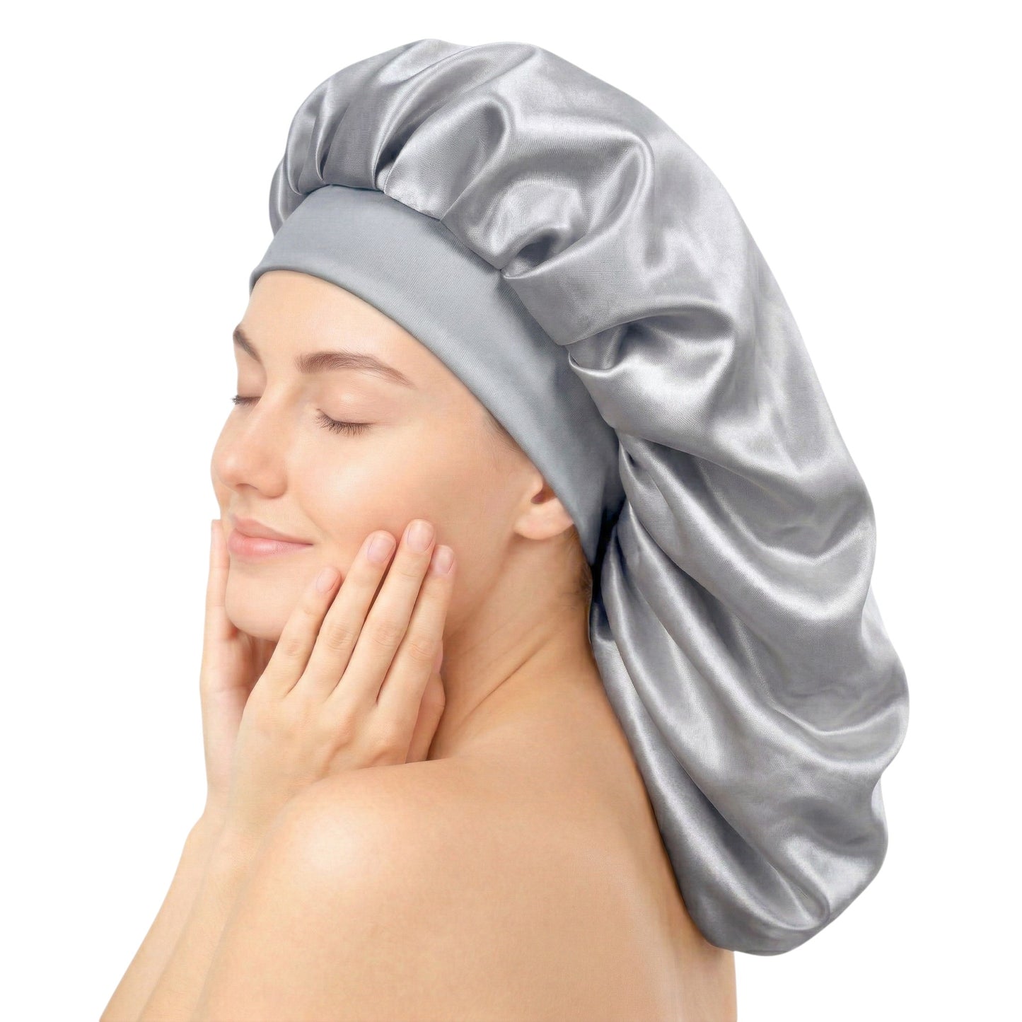 Bonnet / Gorro De Satén Largo Para Dormir y Evitar El Frizz