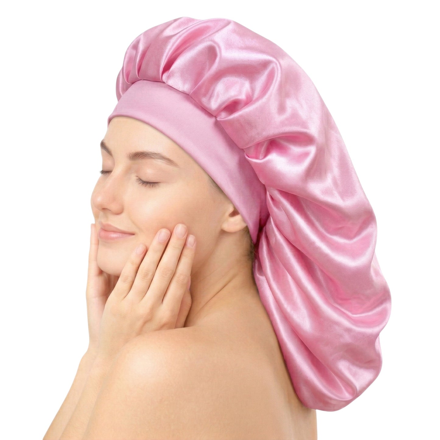 Bonnet / Gorro De Satén Largo Para Dormir y Evitar El Frizz