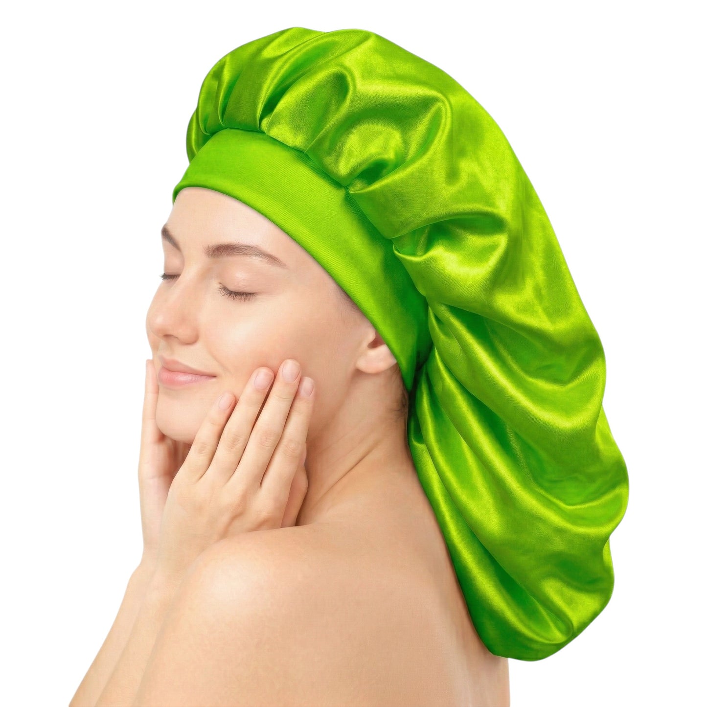 Bonnet / Gorro De Satén Largo Para Dormir y Evitar El Frizz